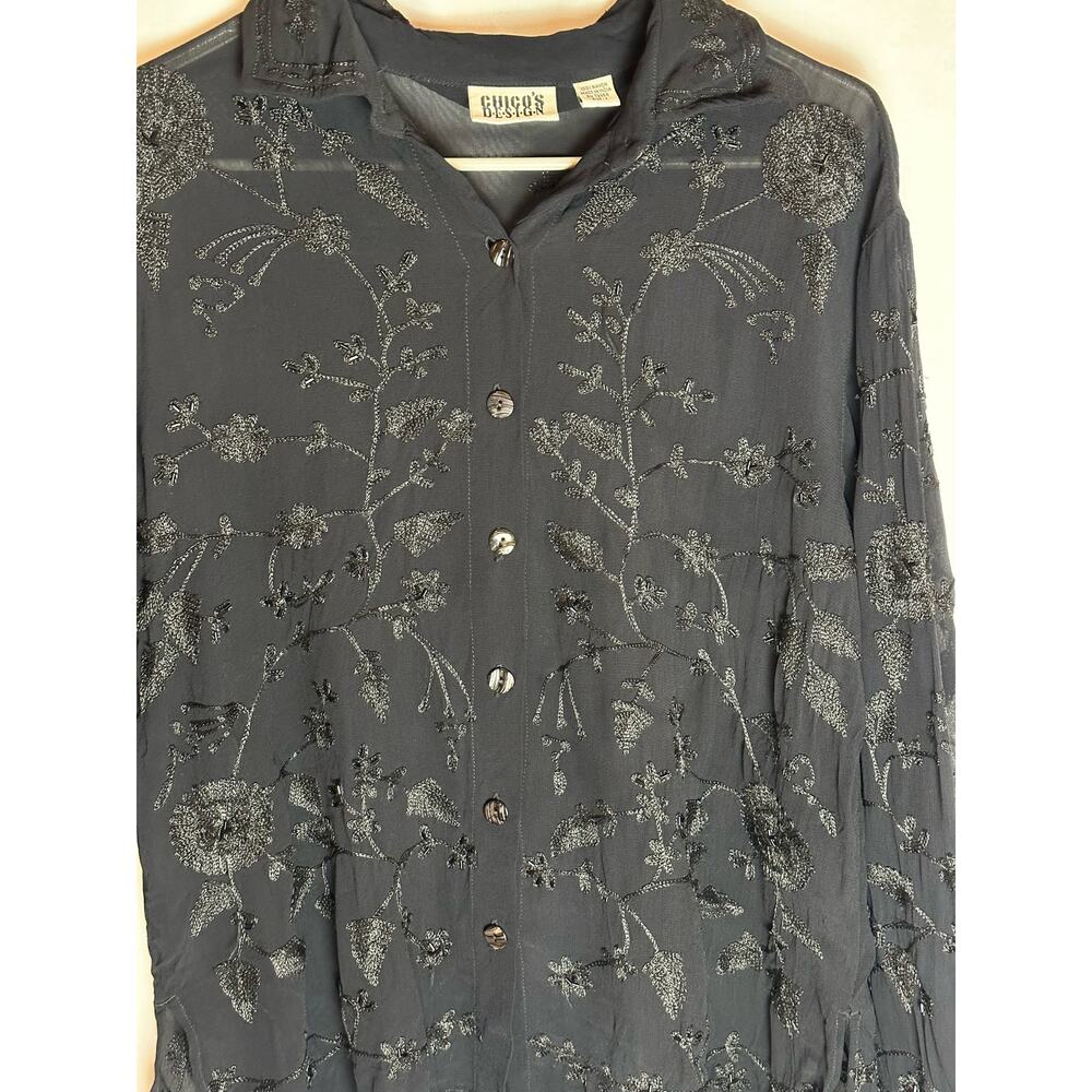 Chicos Embellished Blouse - Picture 3 of 6